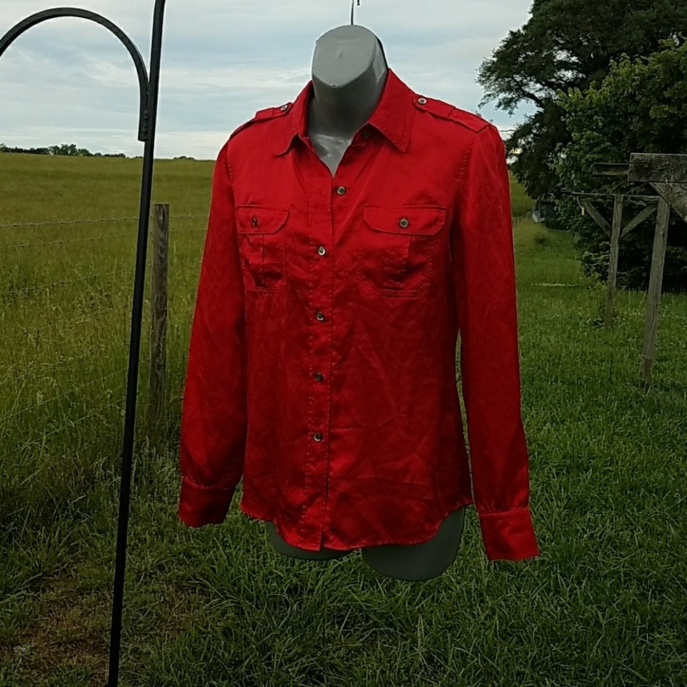 Talbots 100% silk blouse size 4